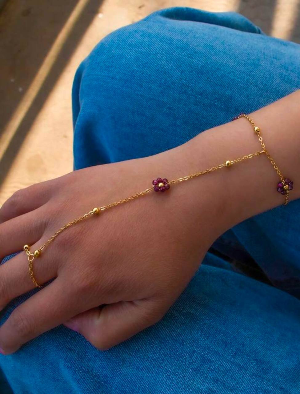 Daisy Ring Chain Bracelet