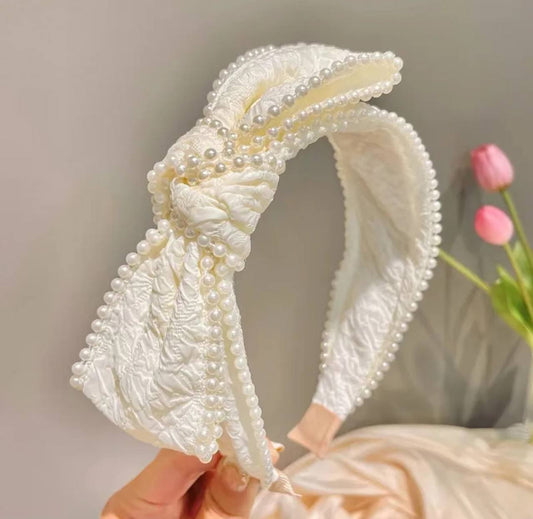 Pearly Bow Headband