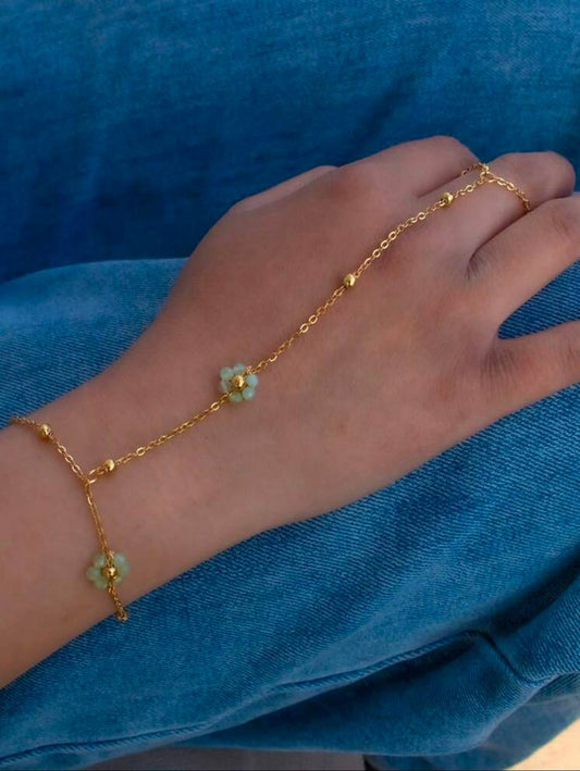 Daisy Ring Chain Bracelet